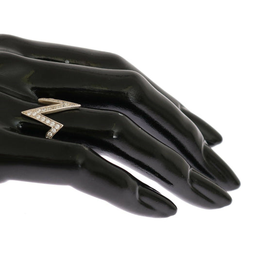 Nialaya Damen Ring aus Sterlingsilber in Silber mit klaren CZ-Kristallen