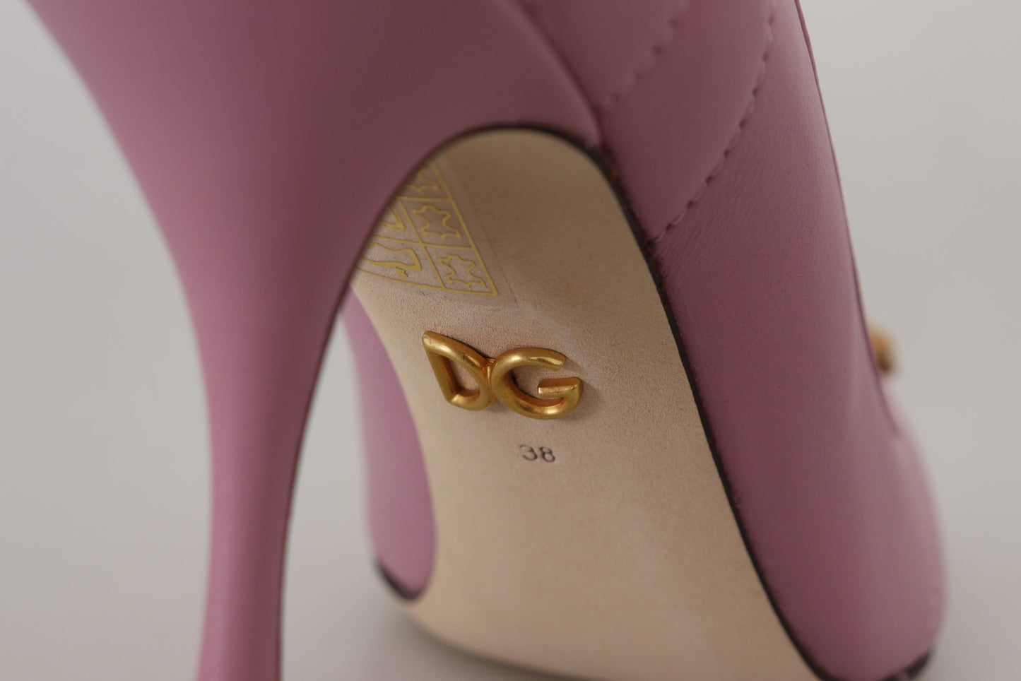 Dolce & Gabbana Damen Heels Pumps DEVOTION aus Leder in Pink