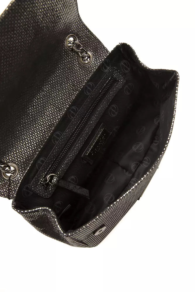 Pompei Donatella Crossbody Tasche aus Leder in Grau