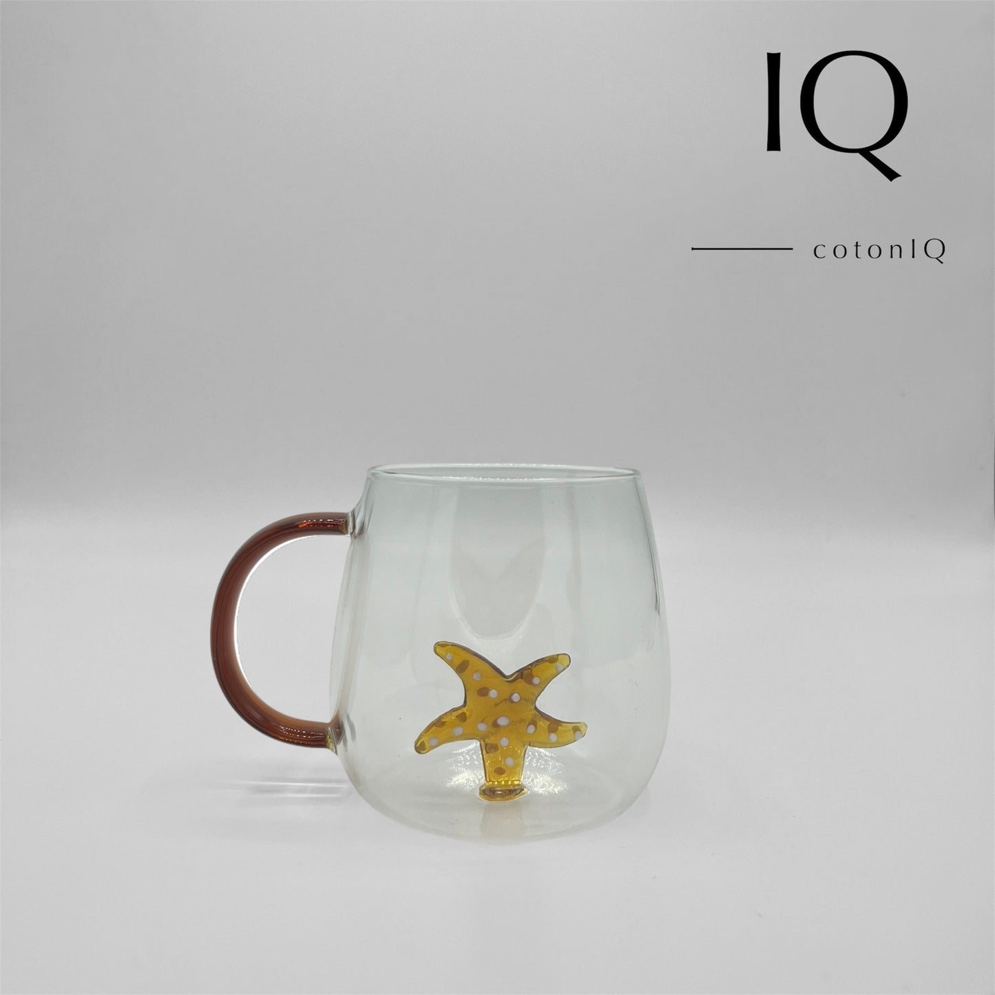 Glastasse mit 3D-Figur – Seestern – 380 ml