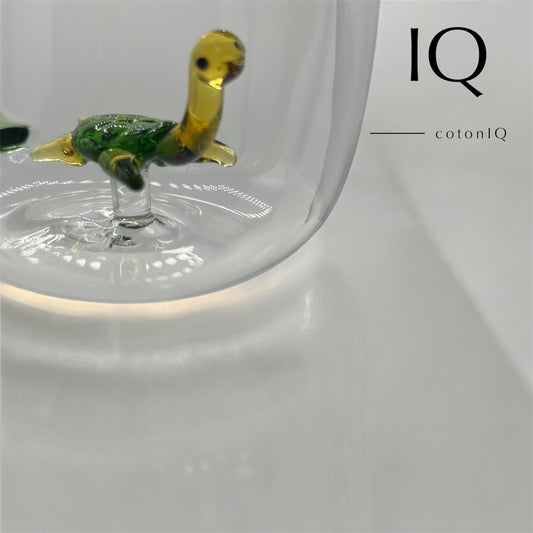 Glastasse mit 3D-Figur – Schildkröte – 380 ml