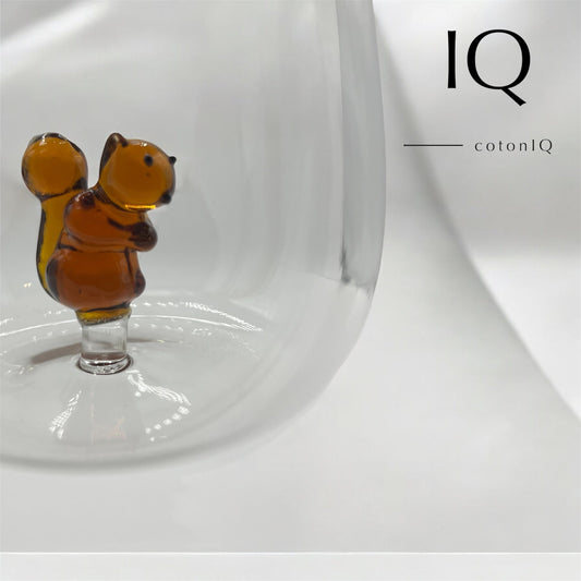 Glastasse mit 3D-Figur – Eichhörnchen – 380 ml