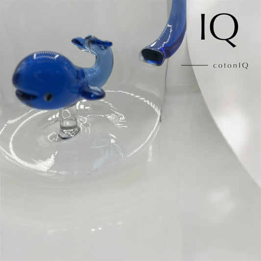 Glastasse mit 3D-Figur – Wal – 380 ml