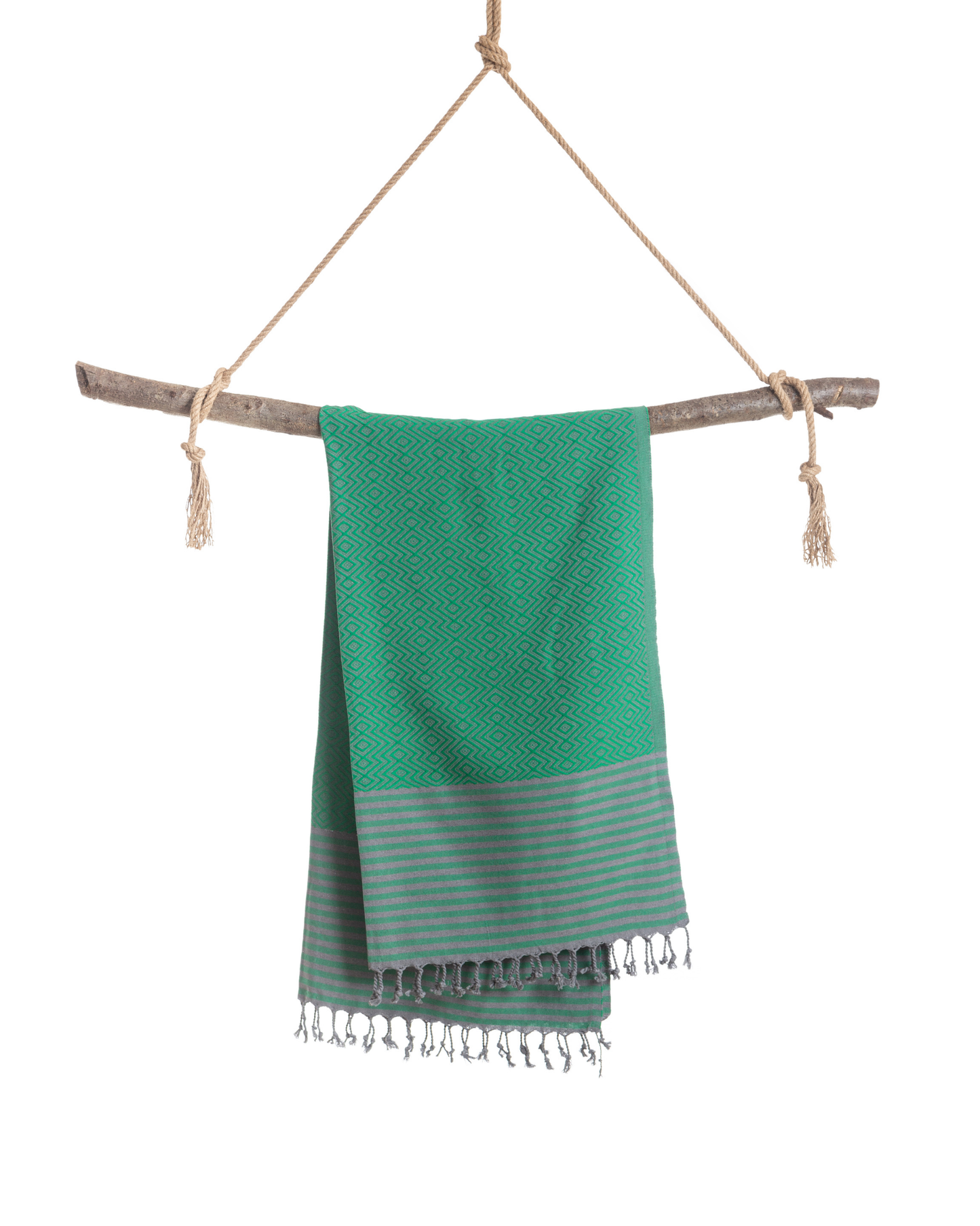 SAHARA Hammam Beach Towel, Spa Sauna Towel - Green-3