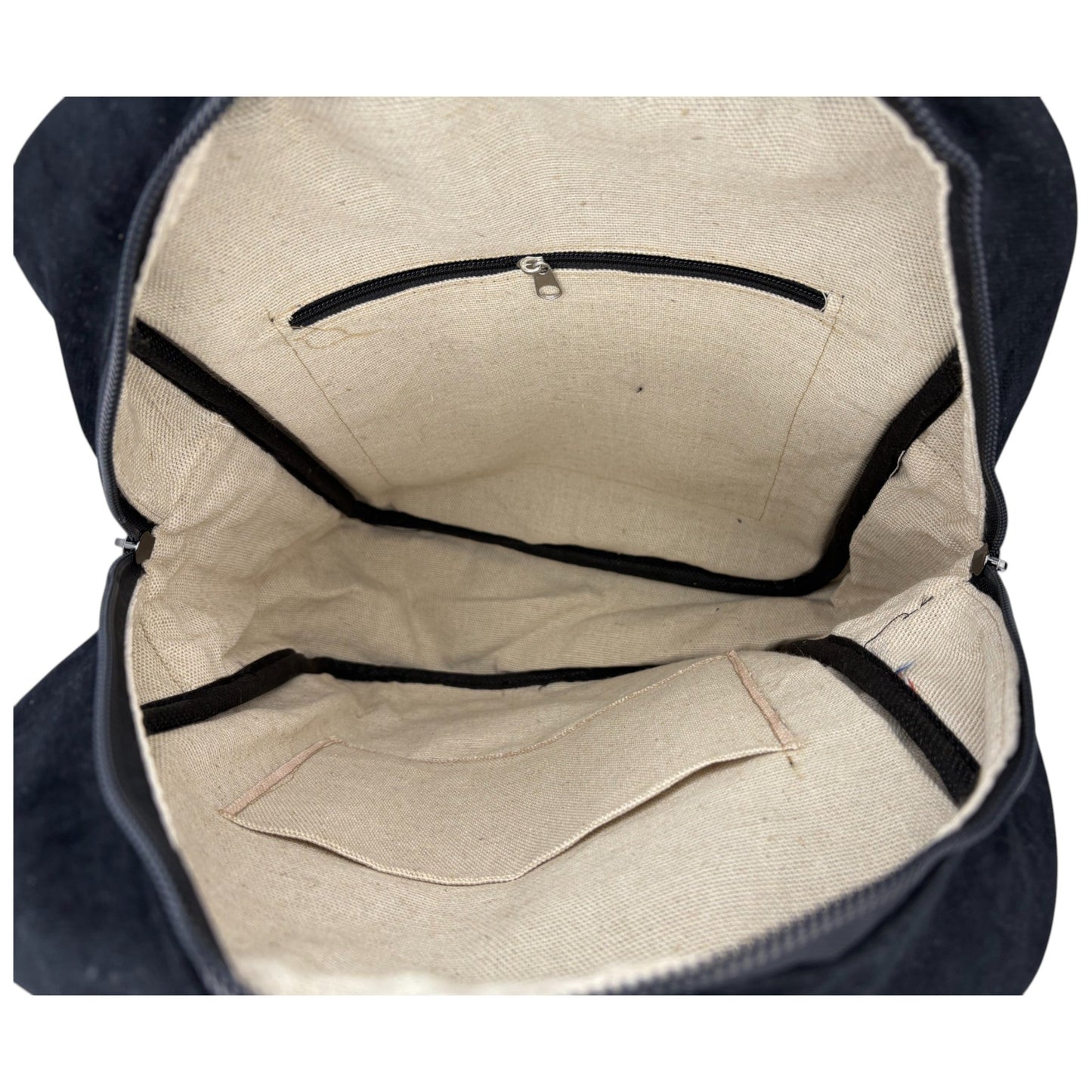 Rucksack - Indiana - Schwarz - 35 x 26 x 11,5cm