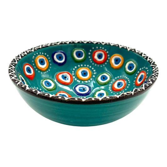 Keramikschale - Evil Eye - Türkis - 12cm