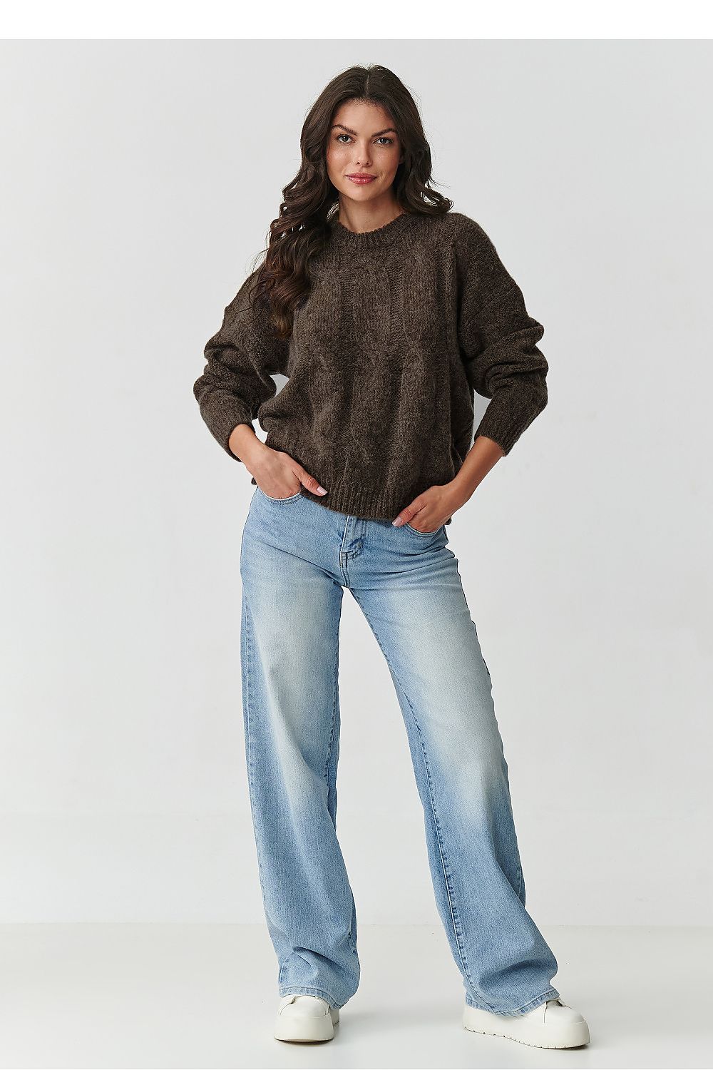 Pullover model 217355 Makadamia