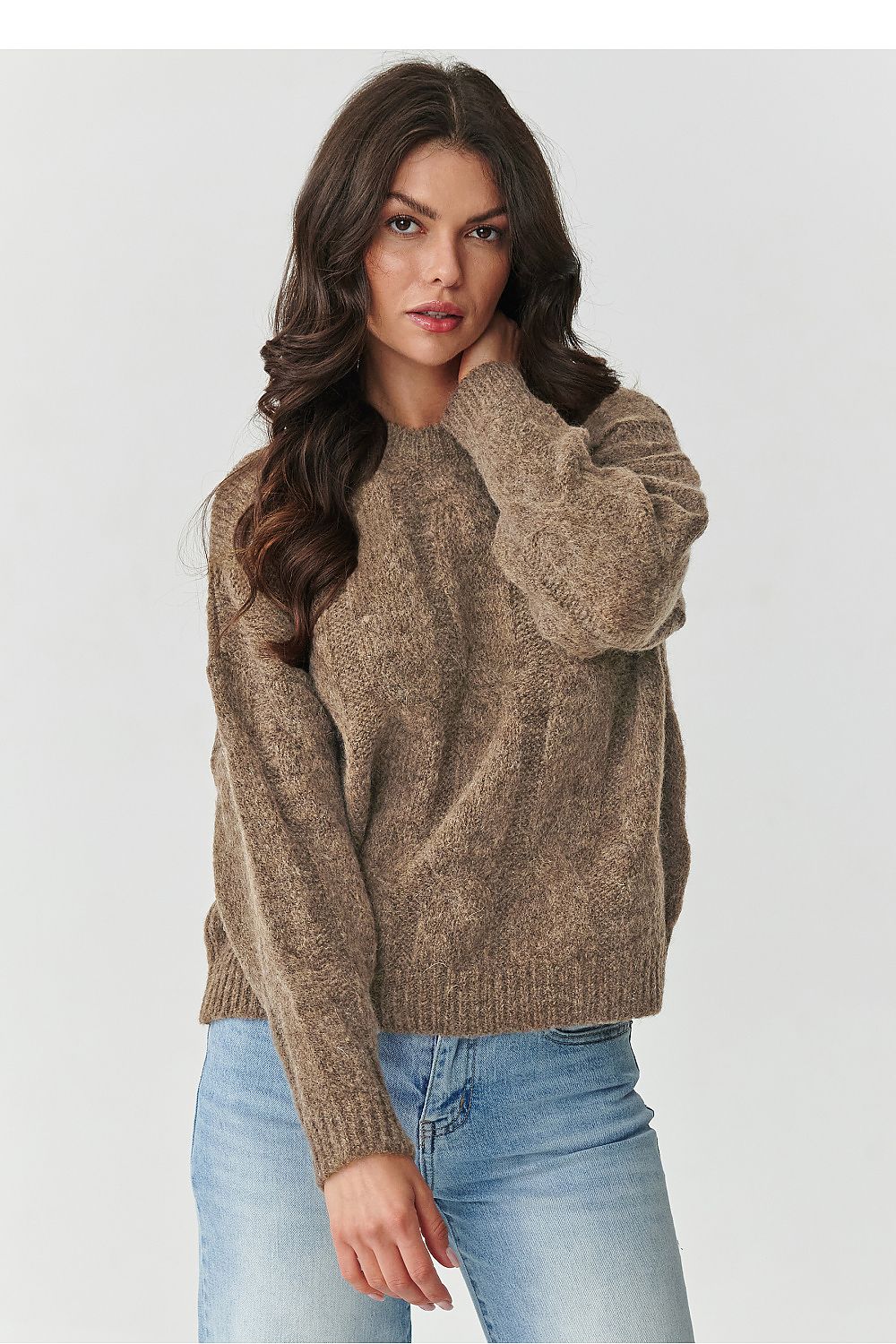 Pullover model 217356 Makadamia