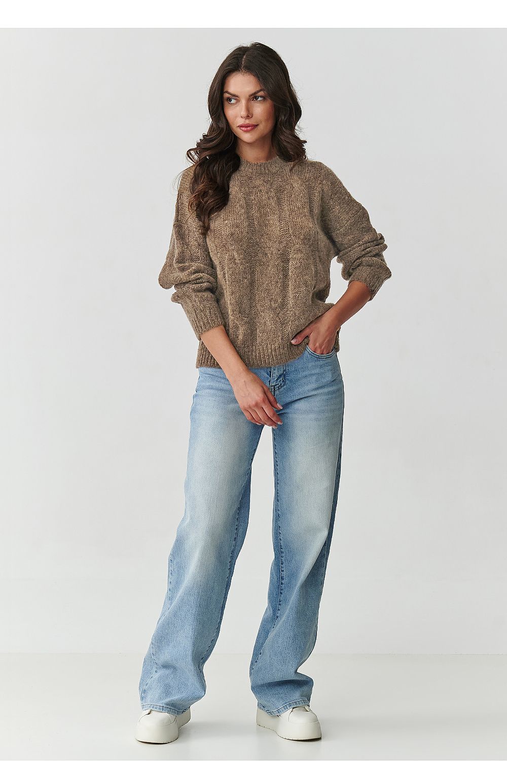 Pullover model 217356 Makadamia
