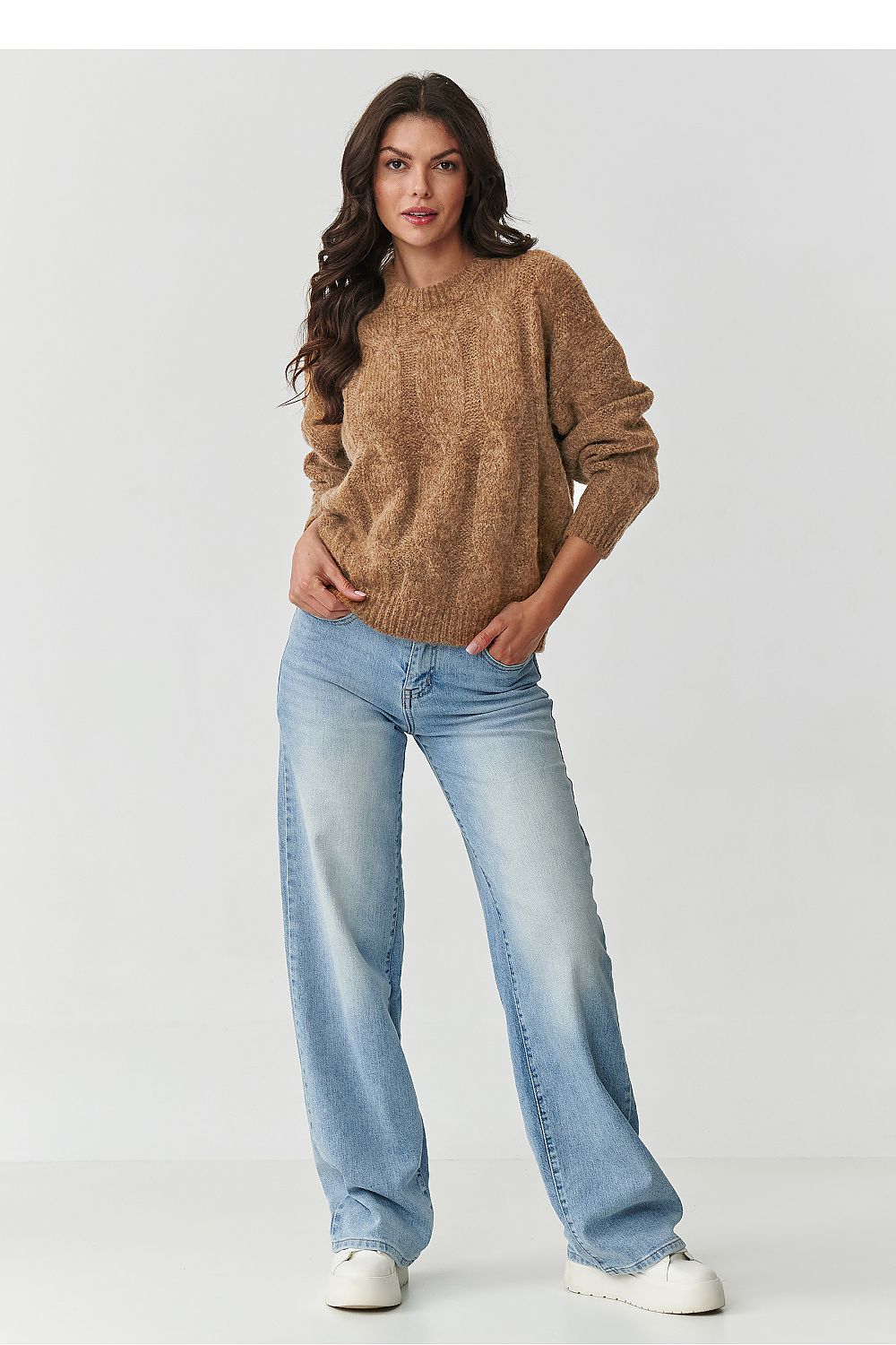 Pullover model 217357 Makadamia