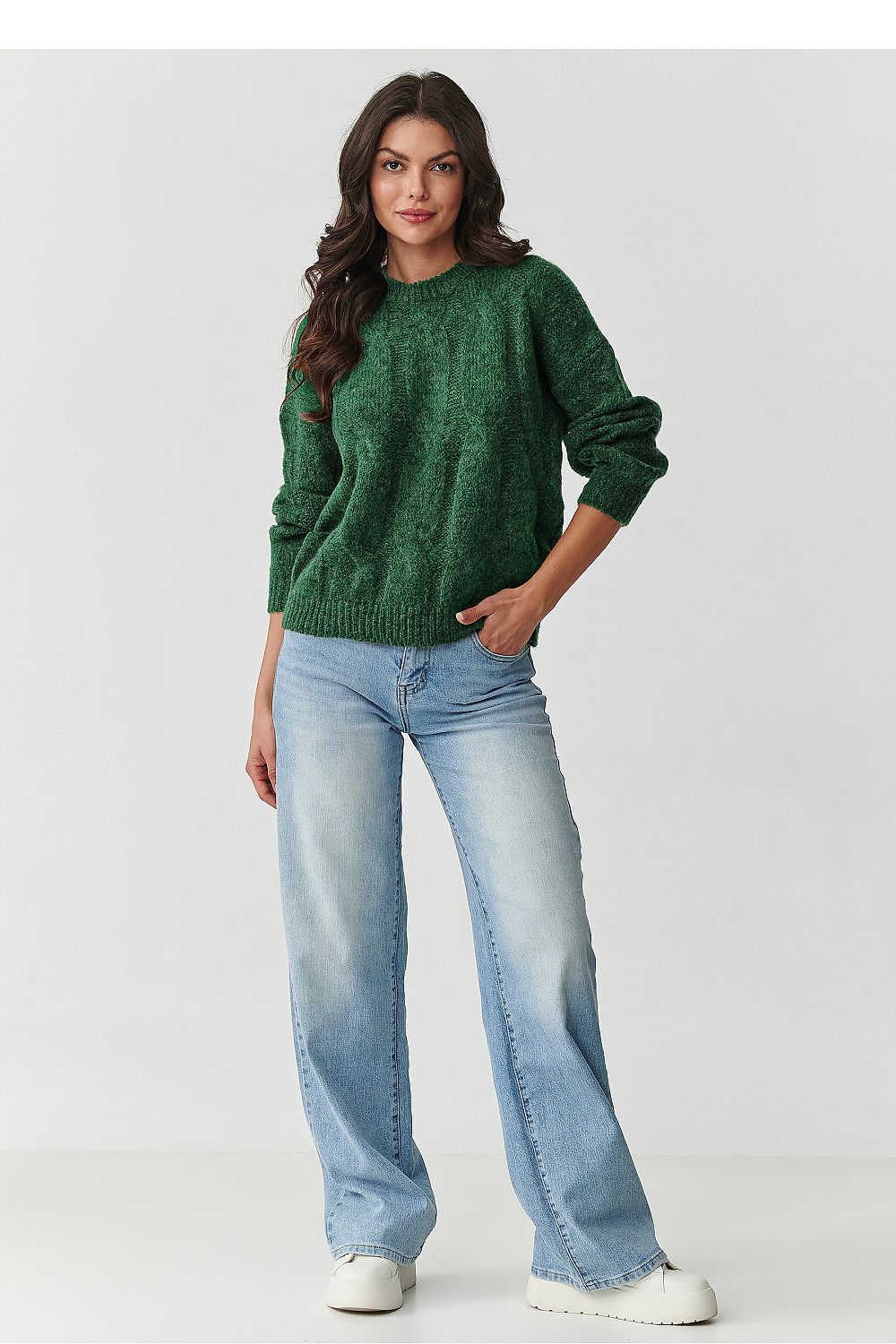 Pullover model 217358 Makadamia