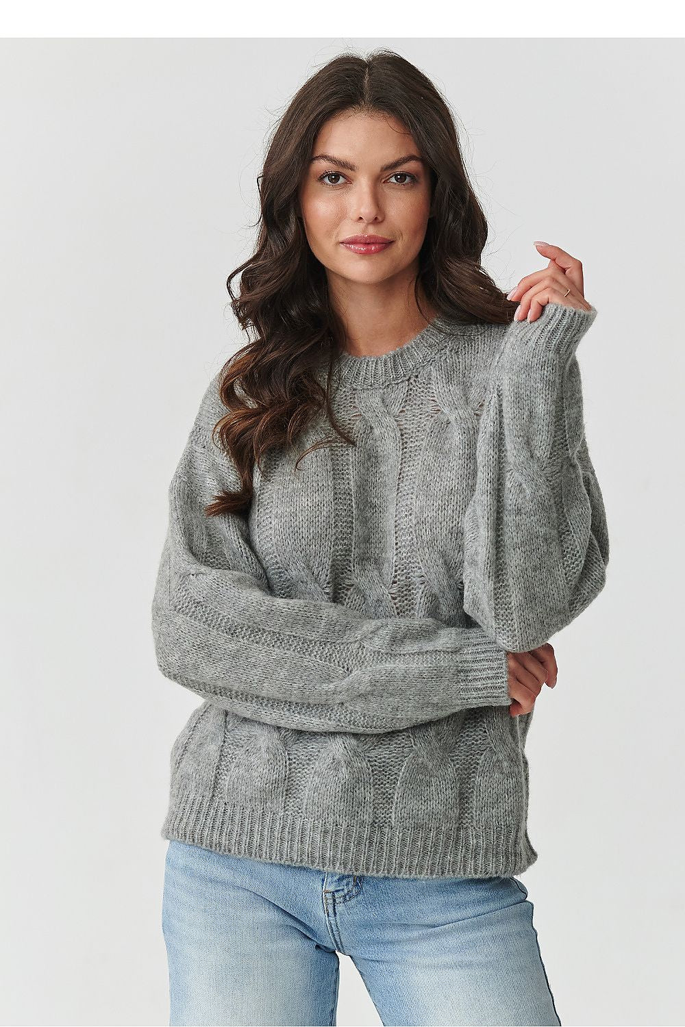 Pullover model 217360 Makadamia