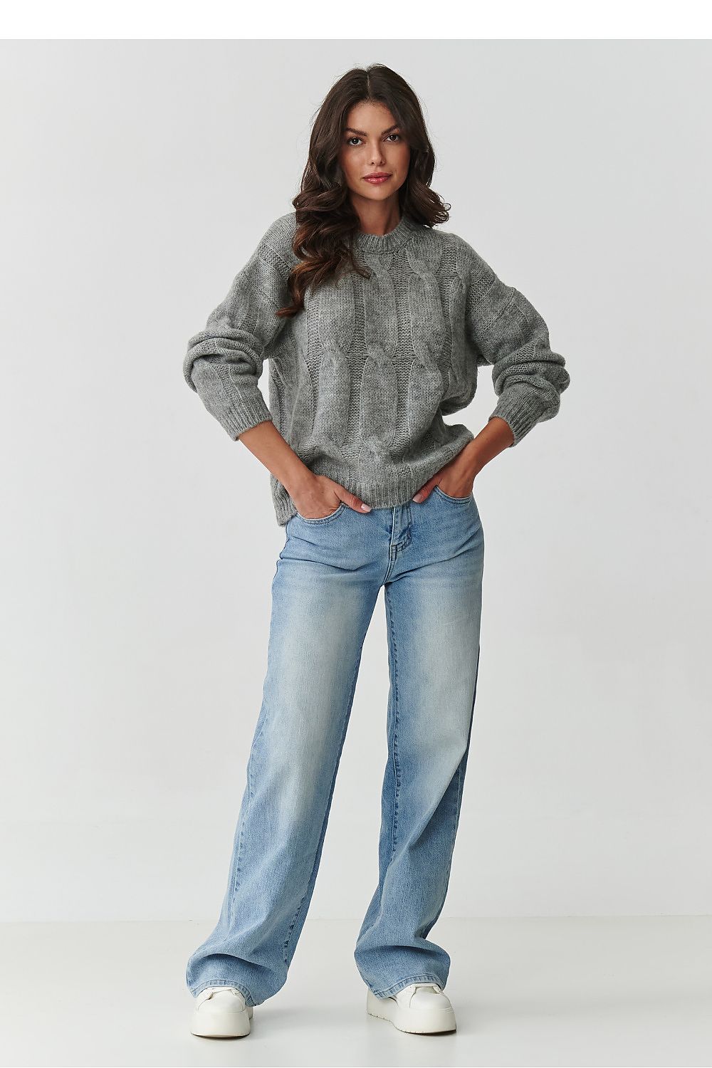 Pullover model 217360 Makadamia