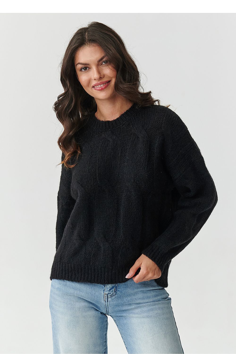 Pullover model 217362 Makadamia