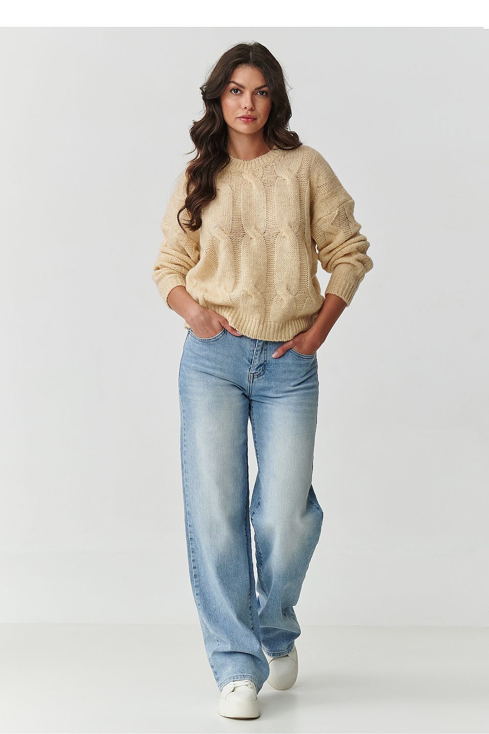 Pullover model 217363 Makadamia