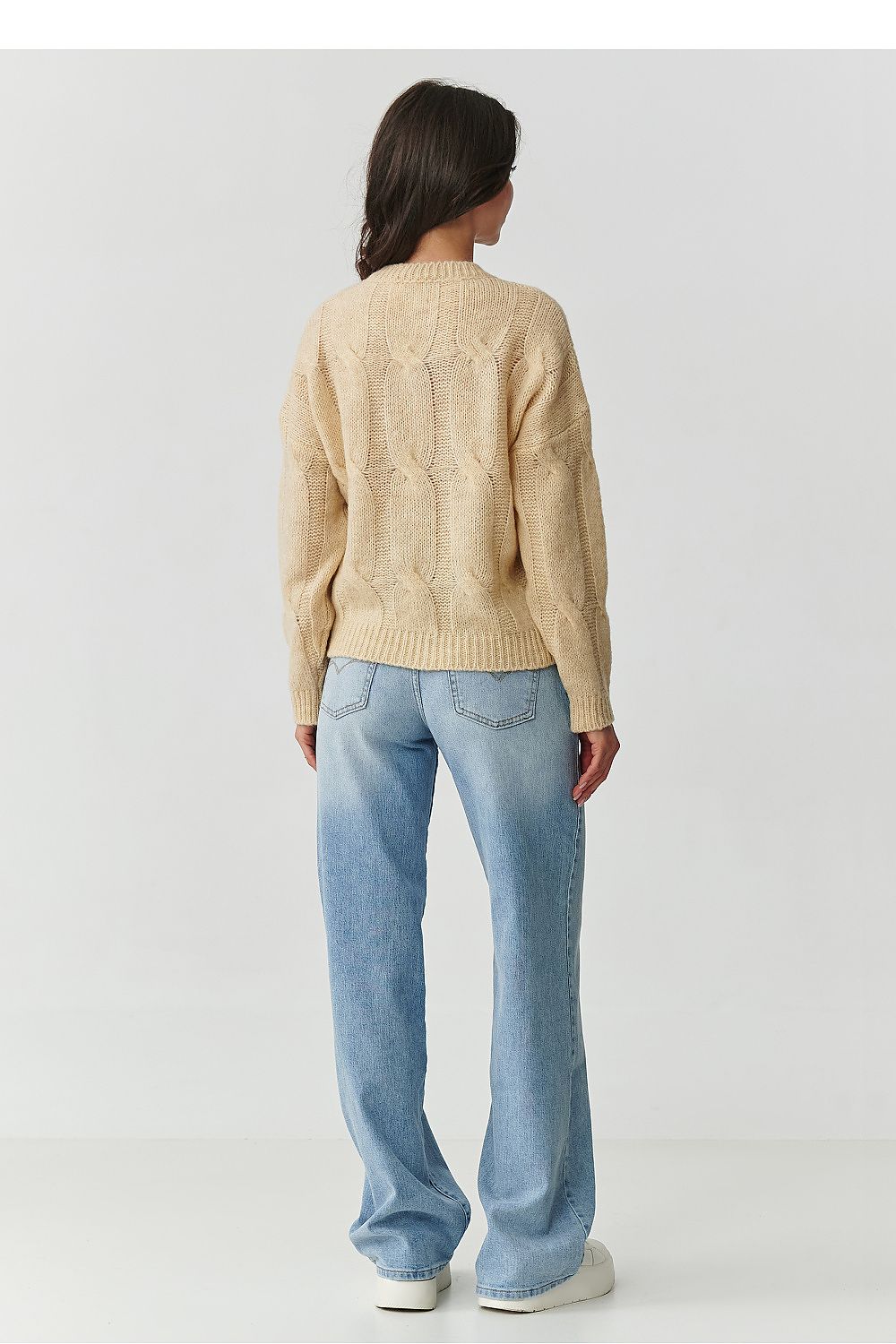 Pullover model 217363 Makadamia