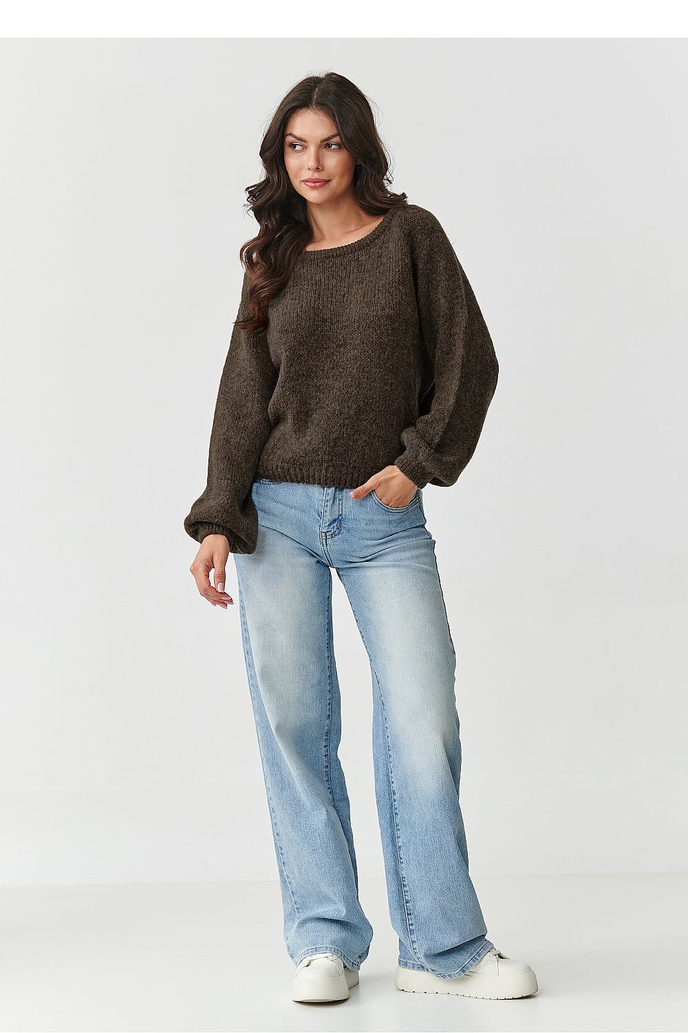 Pullover model 217383 Makadamia
