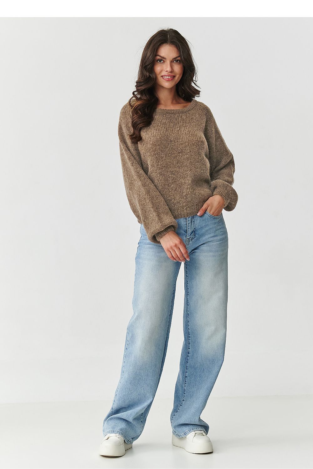 Pullover model 217384 Makadamia