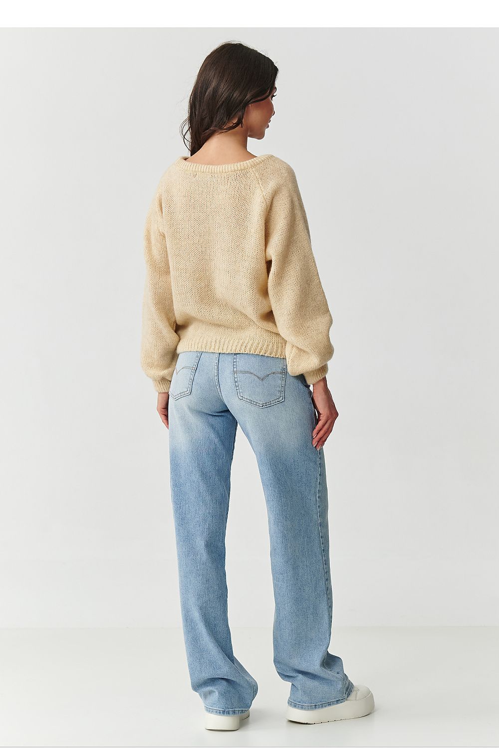 Pullover model 217390 Makadamia
