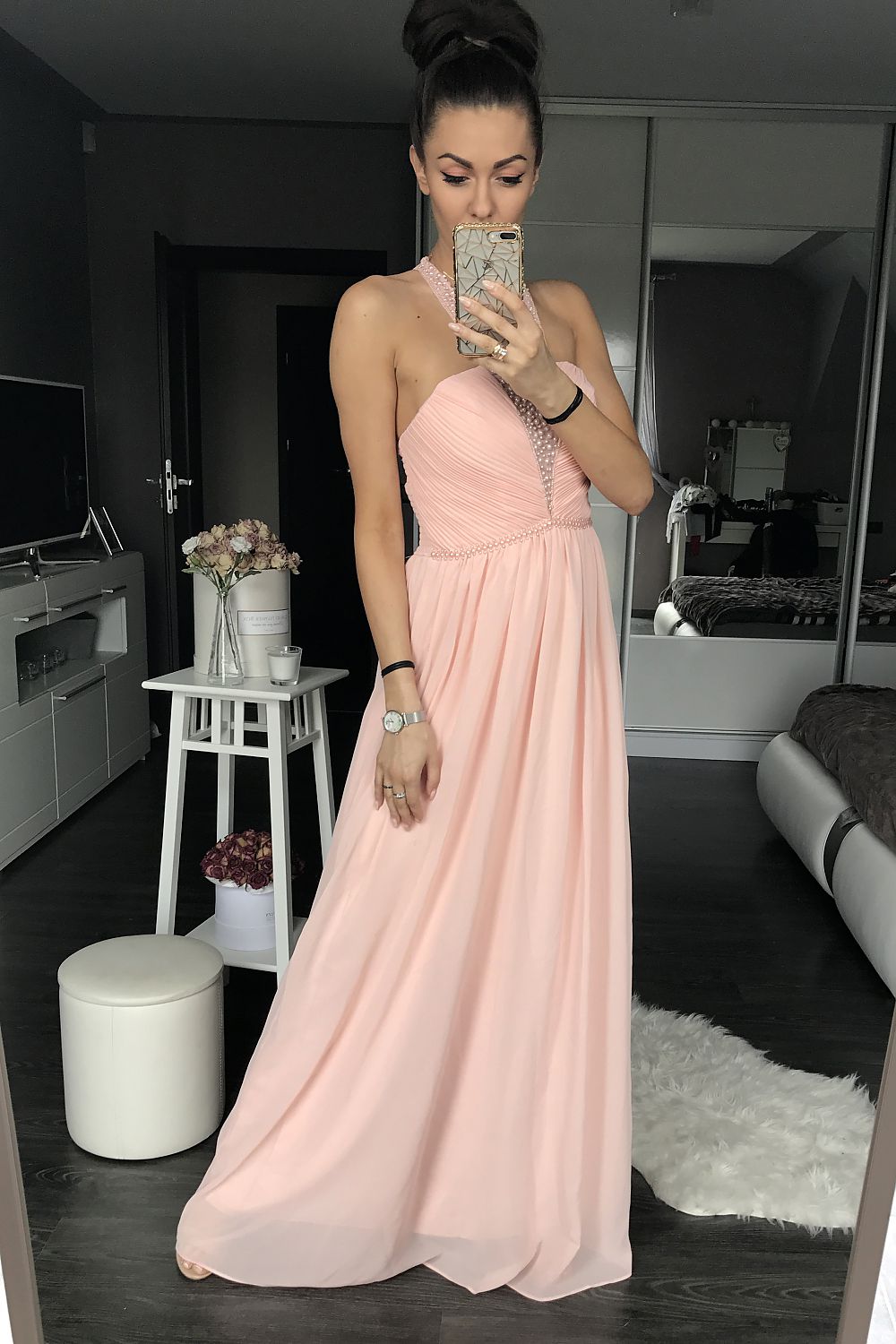 Langes Kleid model 93954 YourNewStyle
