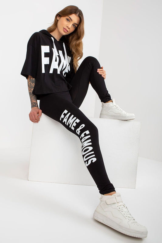 Zweiteiliges Leggings-Set mit Kapuzen-Sweatshirt