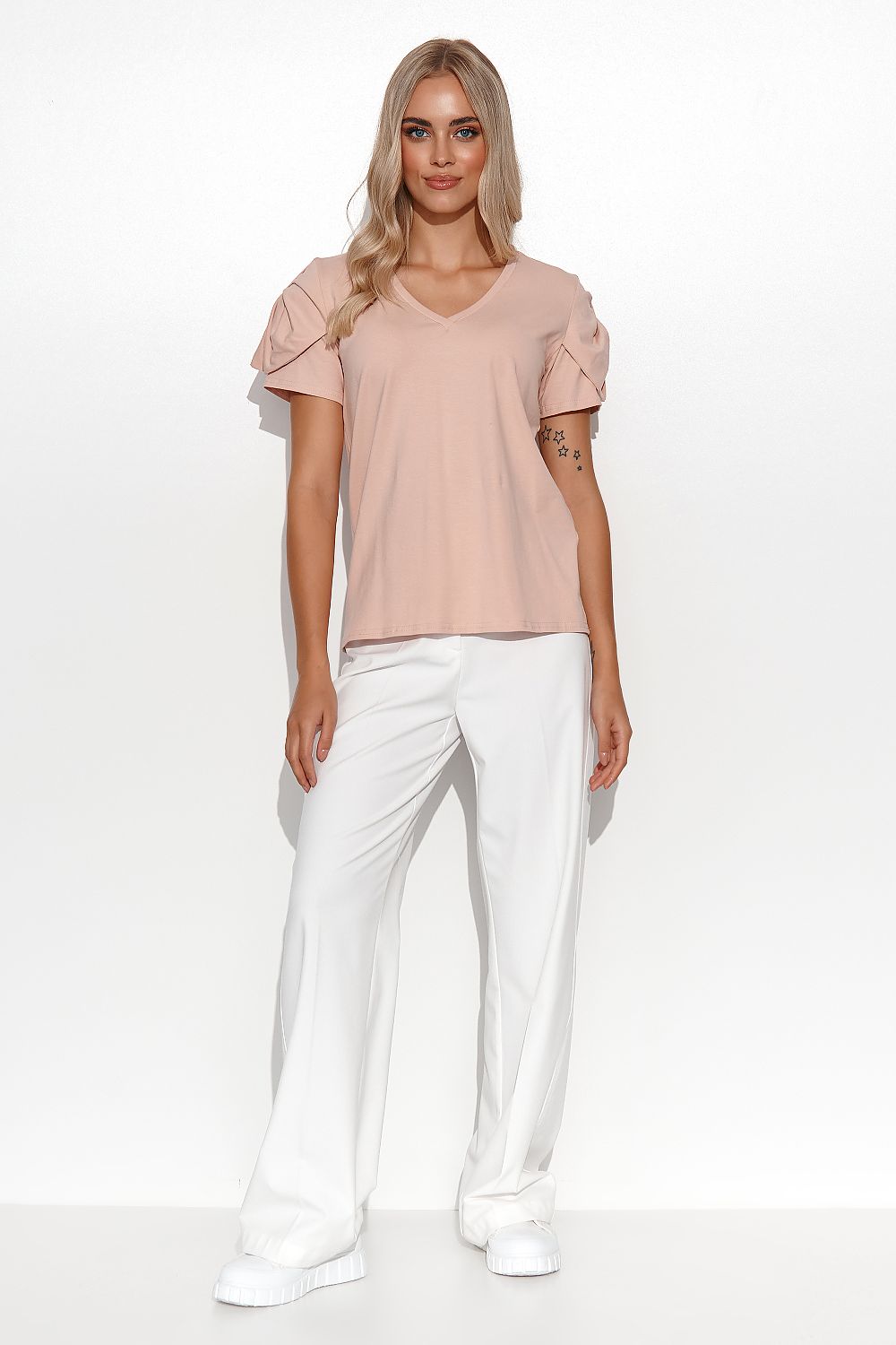 Bluse model 180760 Makadamia