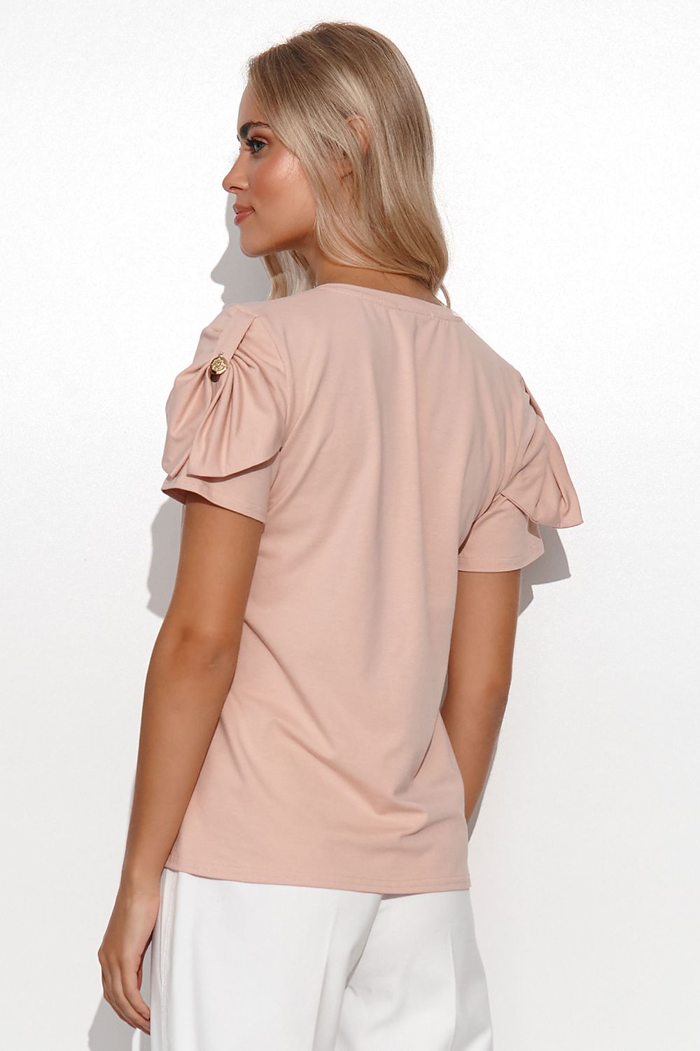 Bluse model 180760 Makadamia