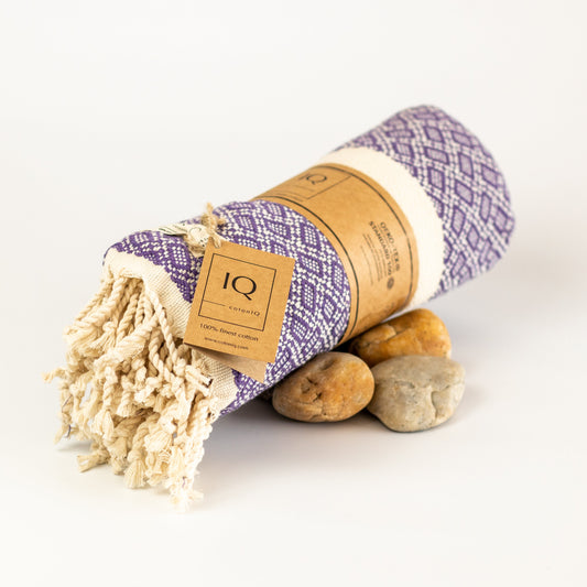 Hamamtuch Saunatuch Strandtuch - Bolivia Lila 180x100 cm