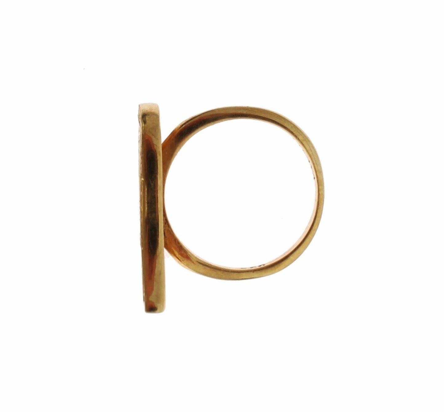 Nialaya Damen Ring aus vergoldetem Sterlingsilber in Gold mit klaren CZ-Kristallen