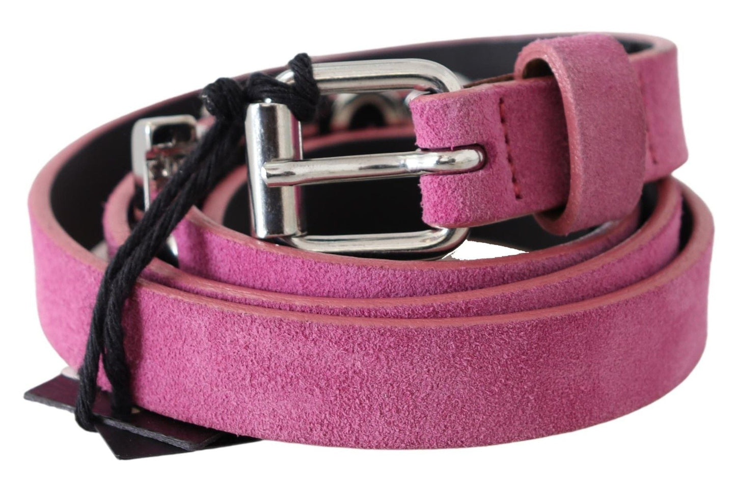 Just Cavalli Taillengürtel aus Leder in Fuchsia Pink mit silberfarbener Schließe