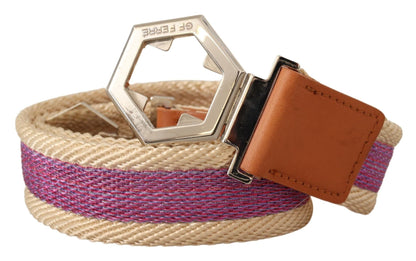GF Ferre Fashion Gürtel aus Leder in Multicolor mit Hexagon-Logo
