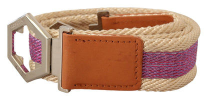 GF Ferre Fashion Gürtel aus Leder in Multicolor mit Hexagon-Logo
