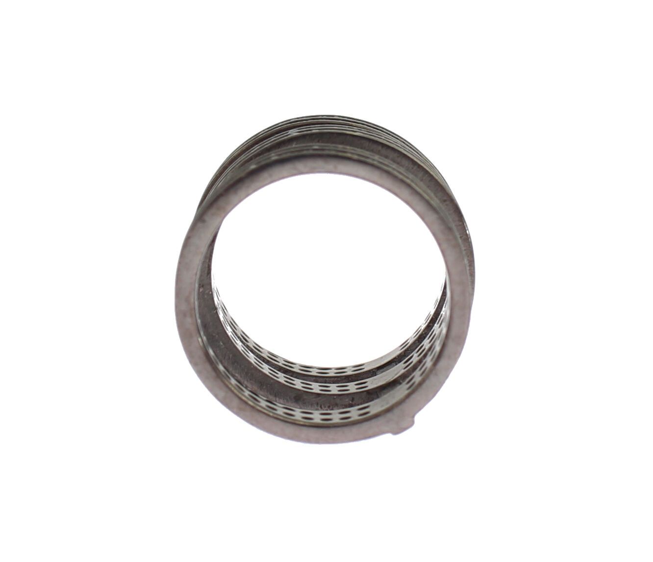 Nialaya Damen Ring aus rhodiniertem Sterlingsilber in Schwarz mit CZ-Kristallen