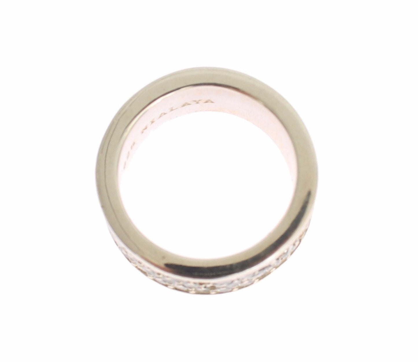 Nialaya Damen Ring aus Sterlingsilber in Silber mit klaren CZ-Kristallen