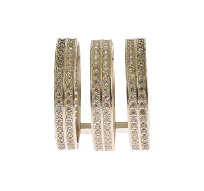 Nialaya Damen Ring aus Sterlingsilber in Silber mit klaren CZ-Kristallen