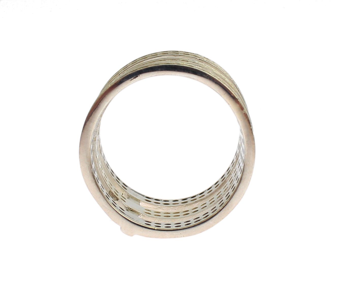 Nialaya Damen Ring aus Sterlingsilber in Silber mit klaren CZ-Kristallen