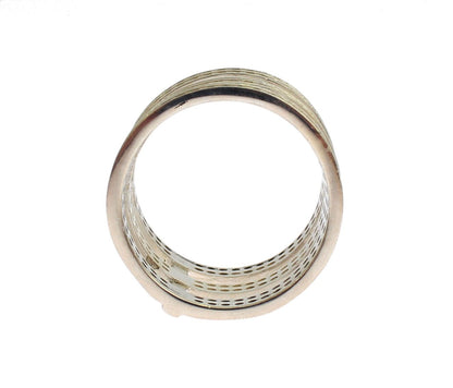 Nialaya Damen Ring aus Sterlingsilber in Silber mit klaren CZ-Kristallen
