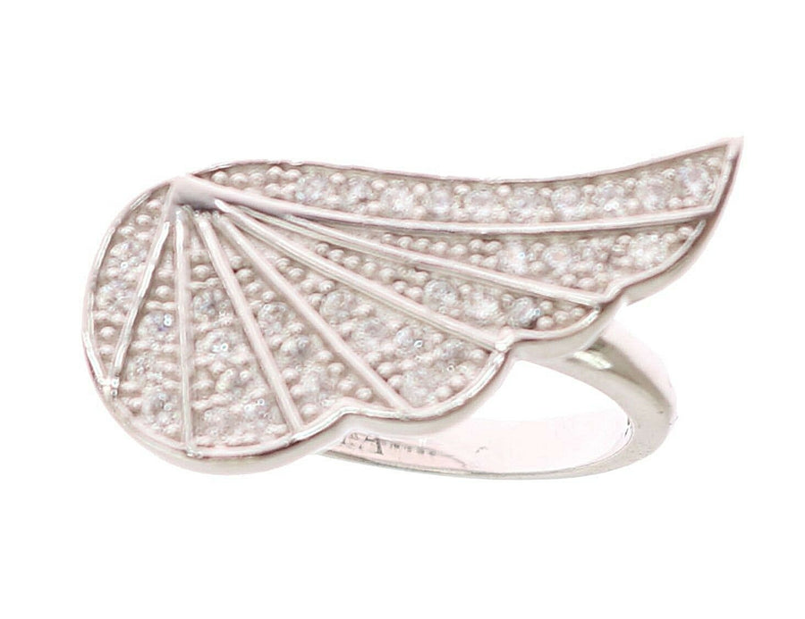 Nialaya Damen Ring aus Sterlingsilber in Silber mit CZ-Kristallen