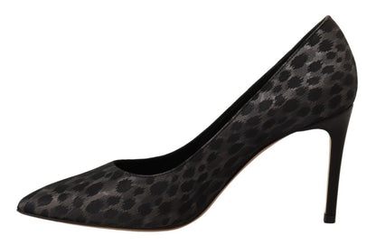 Sofia Damen High Heels Pumps Leder Leopard