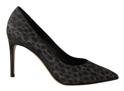 Sofia Damen High Heels Pumps Leder Leopard