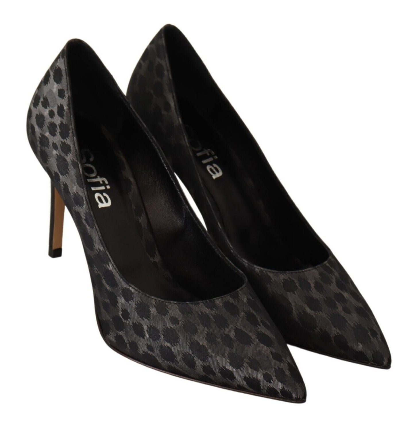 Sofia Damen High Heels Pumps Leder Leopard