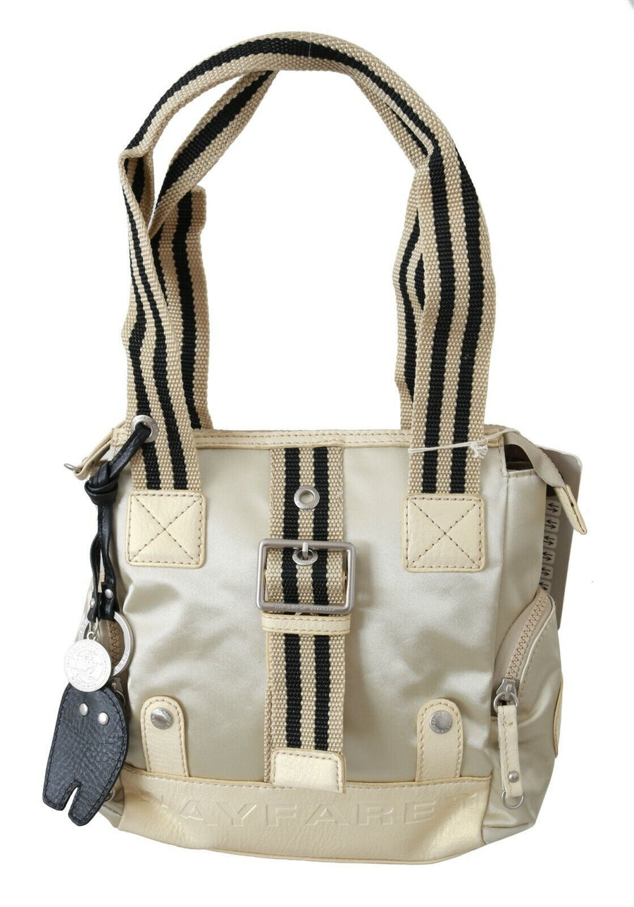 Wayfarer Damen Handtasche Stoff Beige