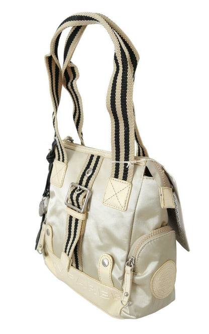 Wayfarer Damen Handtasche Stoff Beige