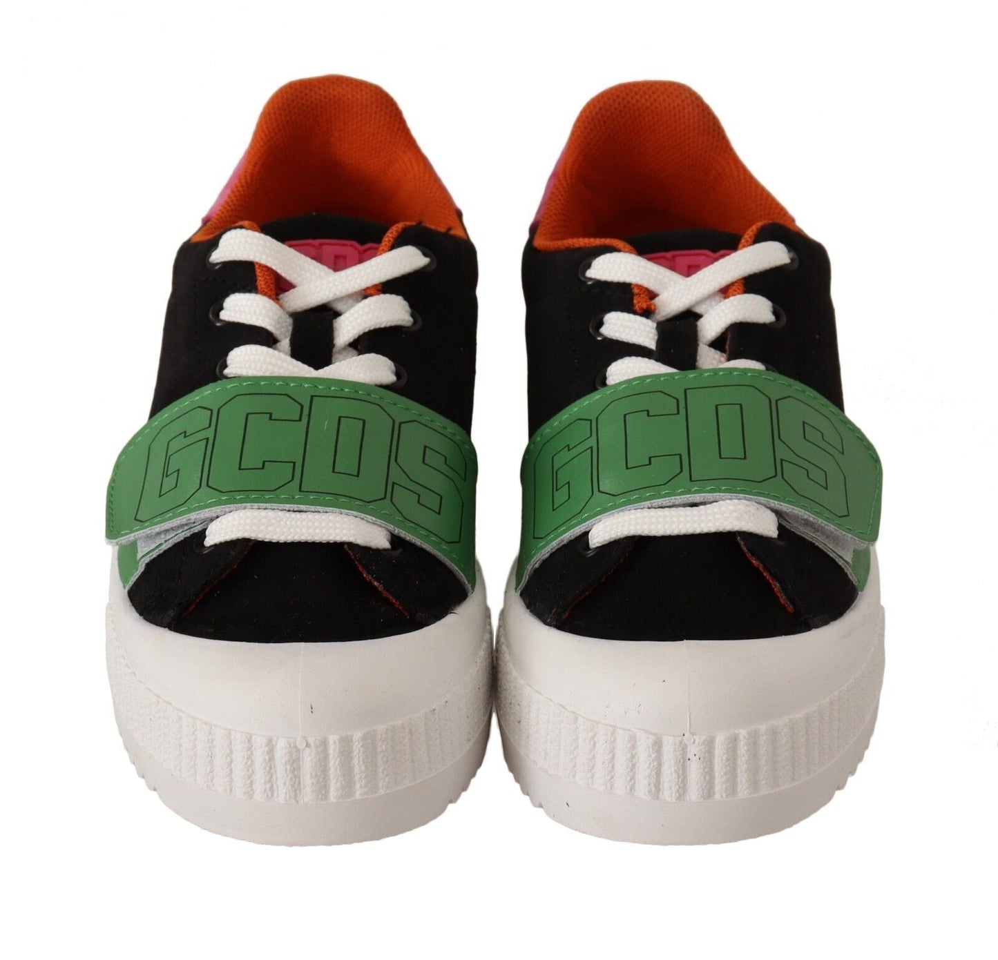 GCDS Damen Low-Top Sneaker aus Veloursleder in Multicolor