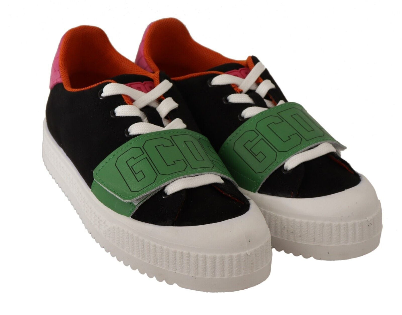 GCDS Damen Low-Top Sneaker aus Veloursleder in Multicolor