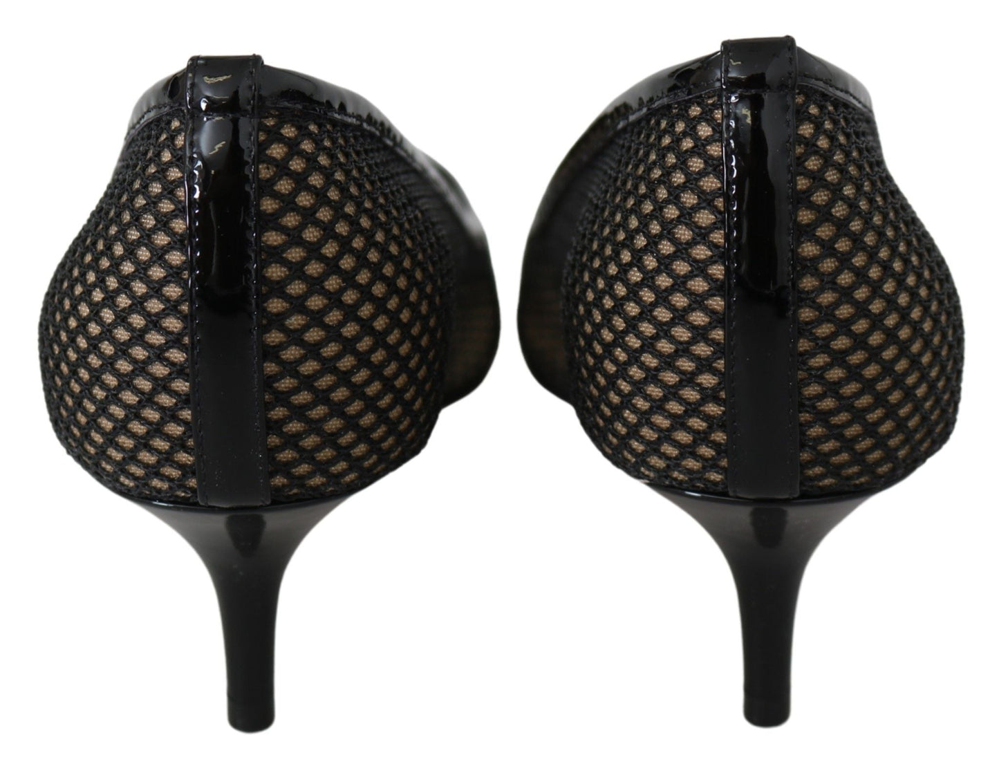 Jimmy Choo Pumps Amika 50 aus Mesh und Lack in Schwarz