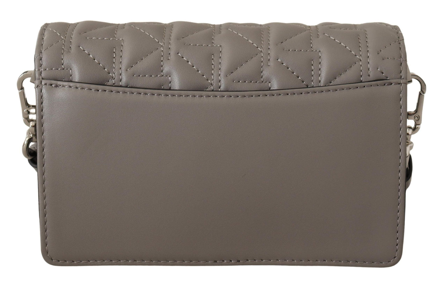 Karl Lagerfeld Crossbody Tasche K/KURL aus Leder in Hellgrau