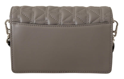 Karl Lagerfeld Crossbody Tasche K/KURL aus Leder in Hellgrau