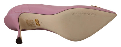Dolce & Gabbana Damen Heels Pumps DEVOTION aus Leder in Pink