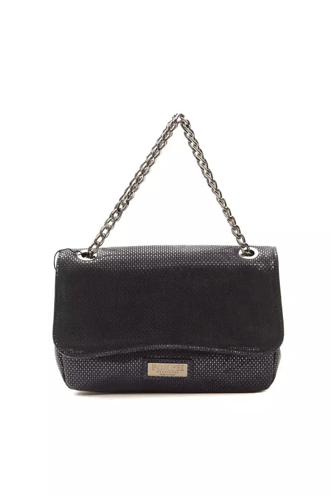 Pompei Donatella Crossbody Tasche aus Leder in Blau